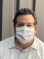Preview: Community‐Mund‐Nasen‐Maske mit Metalldraht und Gummiband