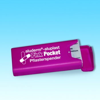 PINK POCKET Pflasterspender aluderm®-aluplast gefüllt